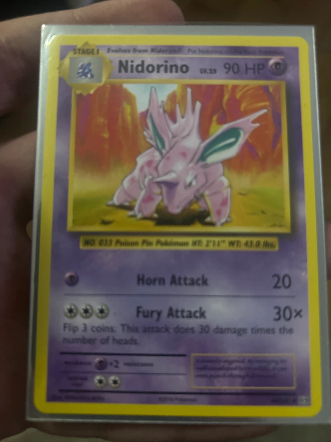 Pokémon Nidorino Stage 1 Trading Card