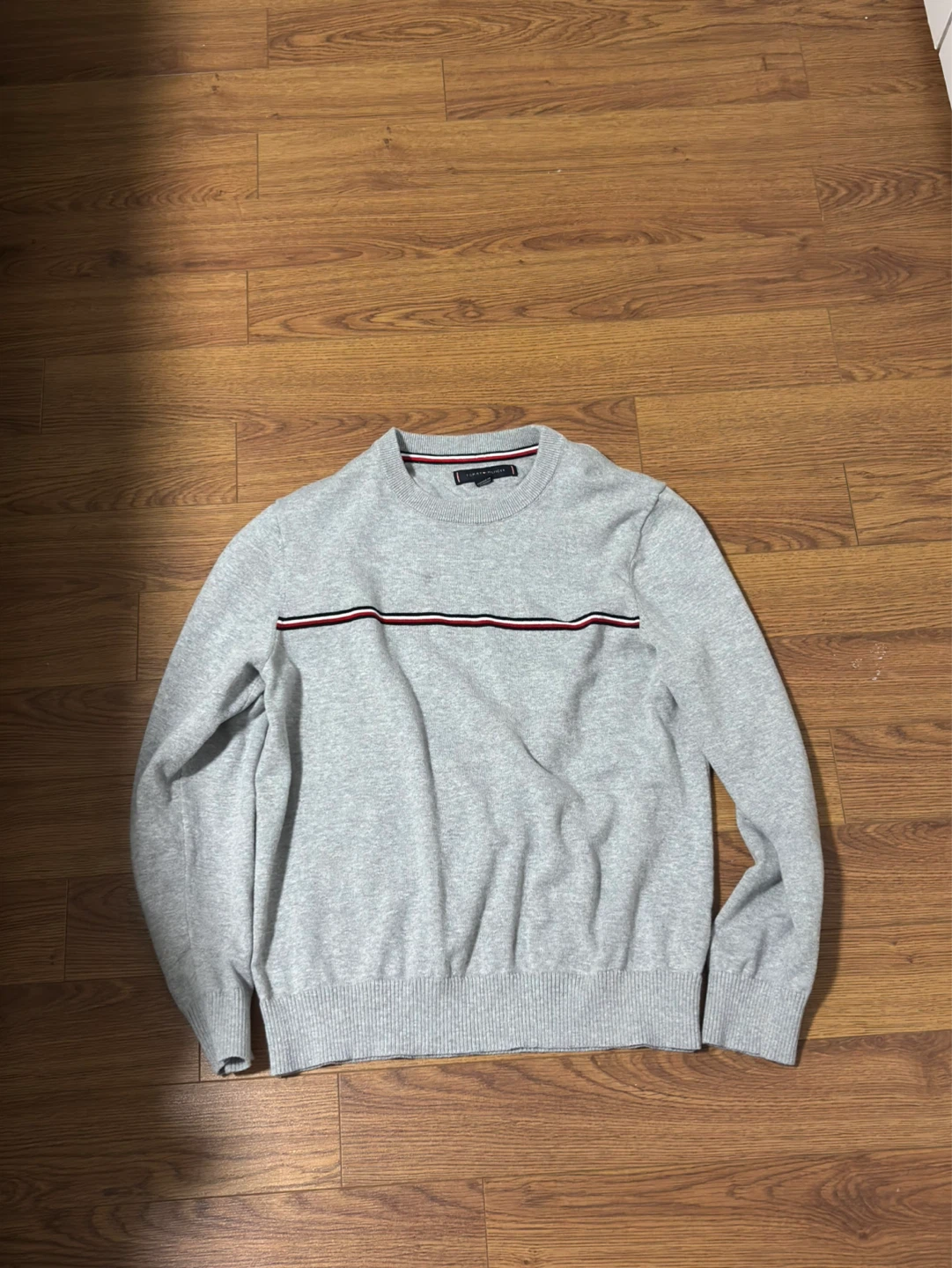 Tommy Hilfiger Grey Striped Sweater