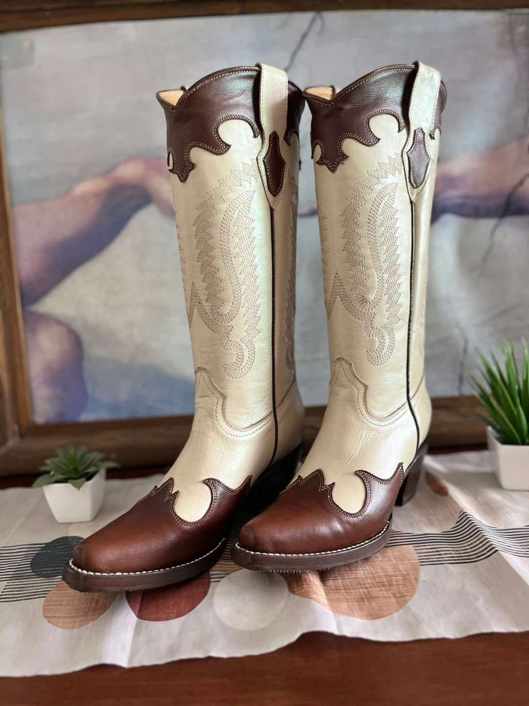Women’s Two-Tone Western Boot & Belt Combo - photo 2