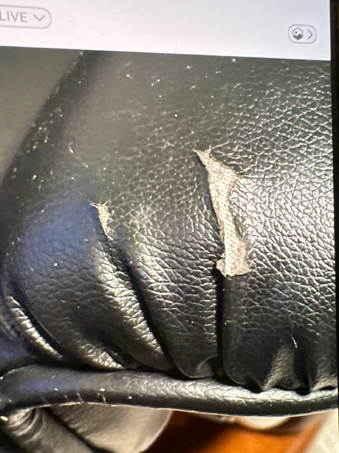Black Leather Recliner Chair with Ottoman - photo 3