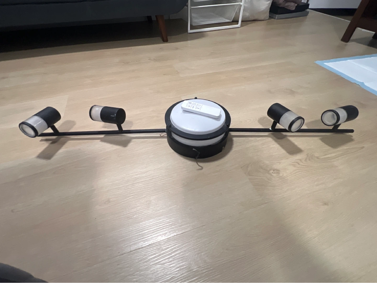 Ceiling Track Light Fixture with Remote - photo 2