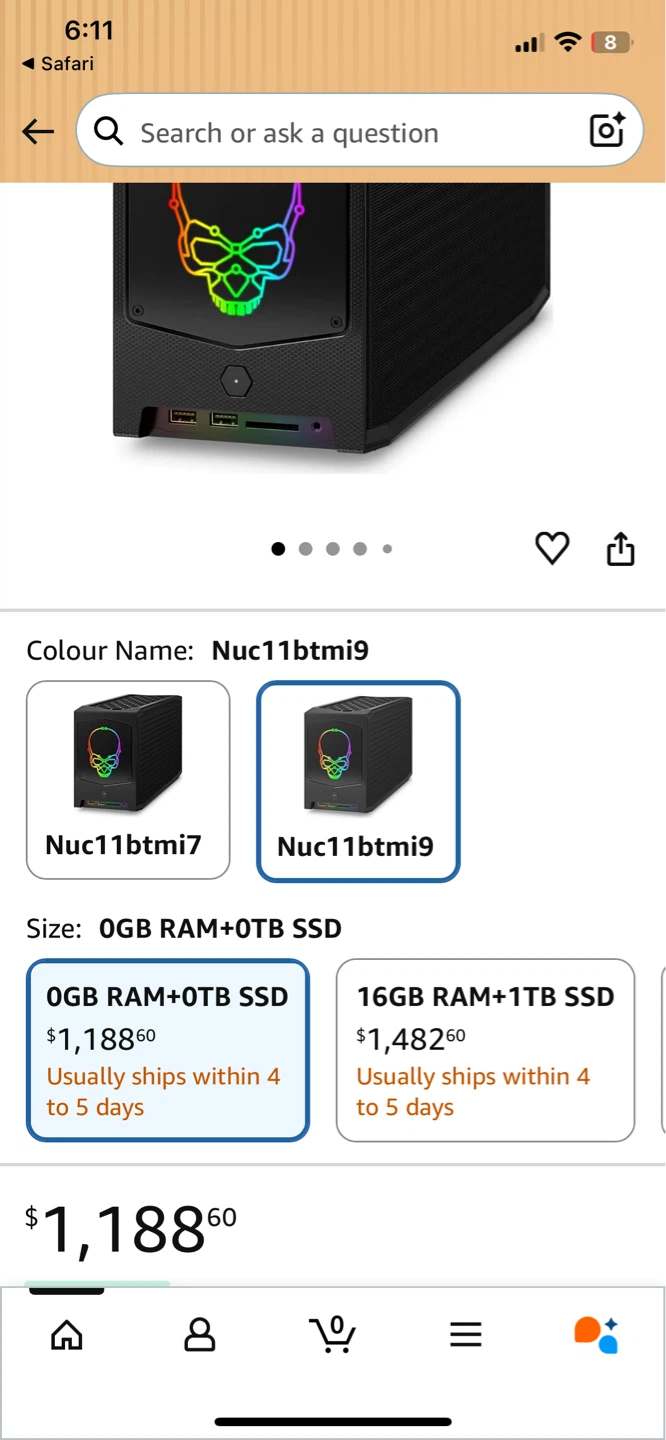 🔥Gaming PC – RTX 3070 | i9 | 32GB RAM | Intel NUC 11 Extreme - photo 4