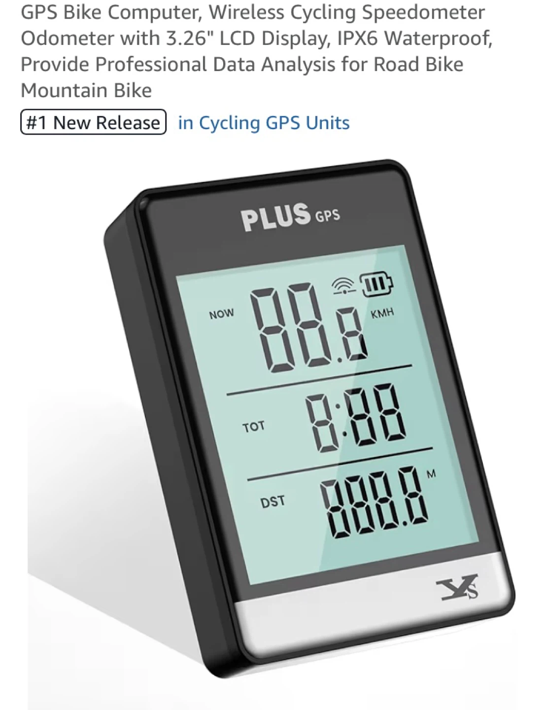 PLUS GPS Bike Computer Wireless Cycling Speedometer