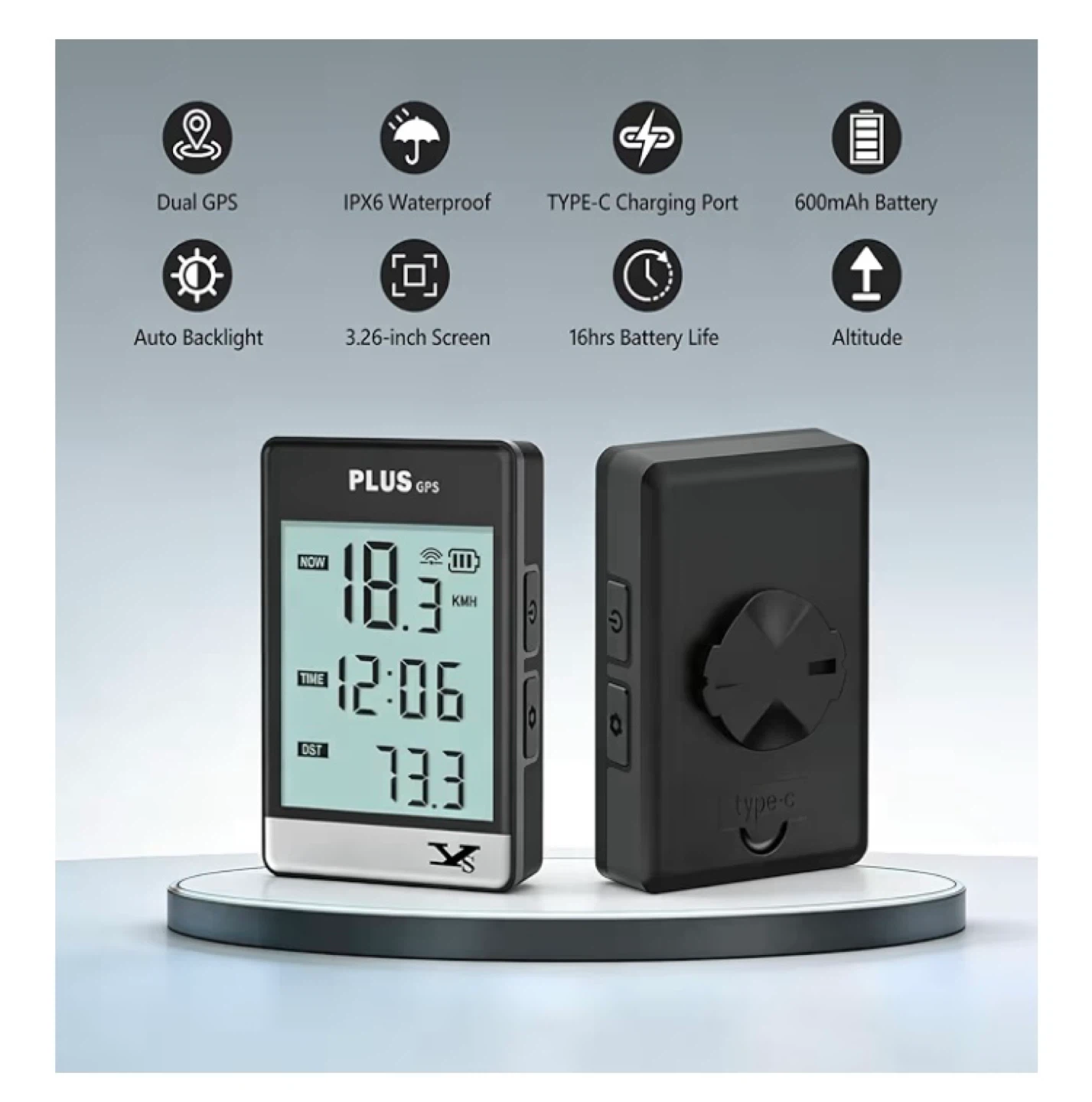PLUS GPS Bike Computer Wireless Cycling Speedometer - photo 3
