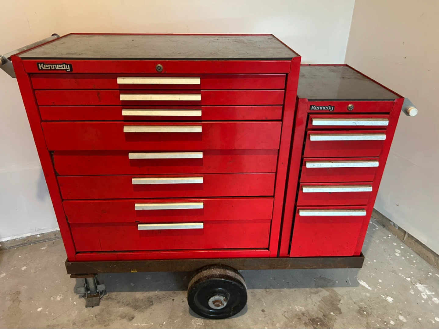 Red Kennedy Tool Chest with Multiple Drawers