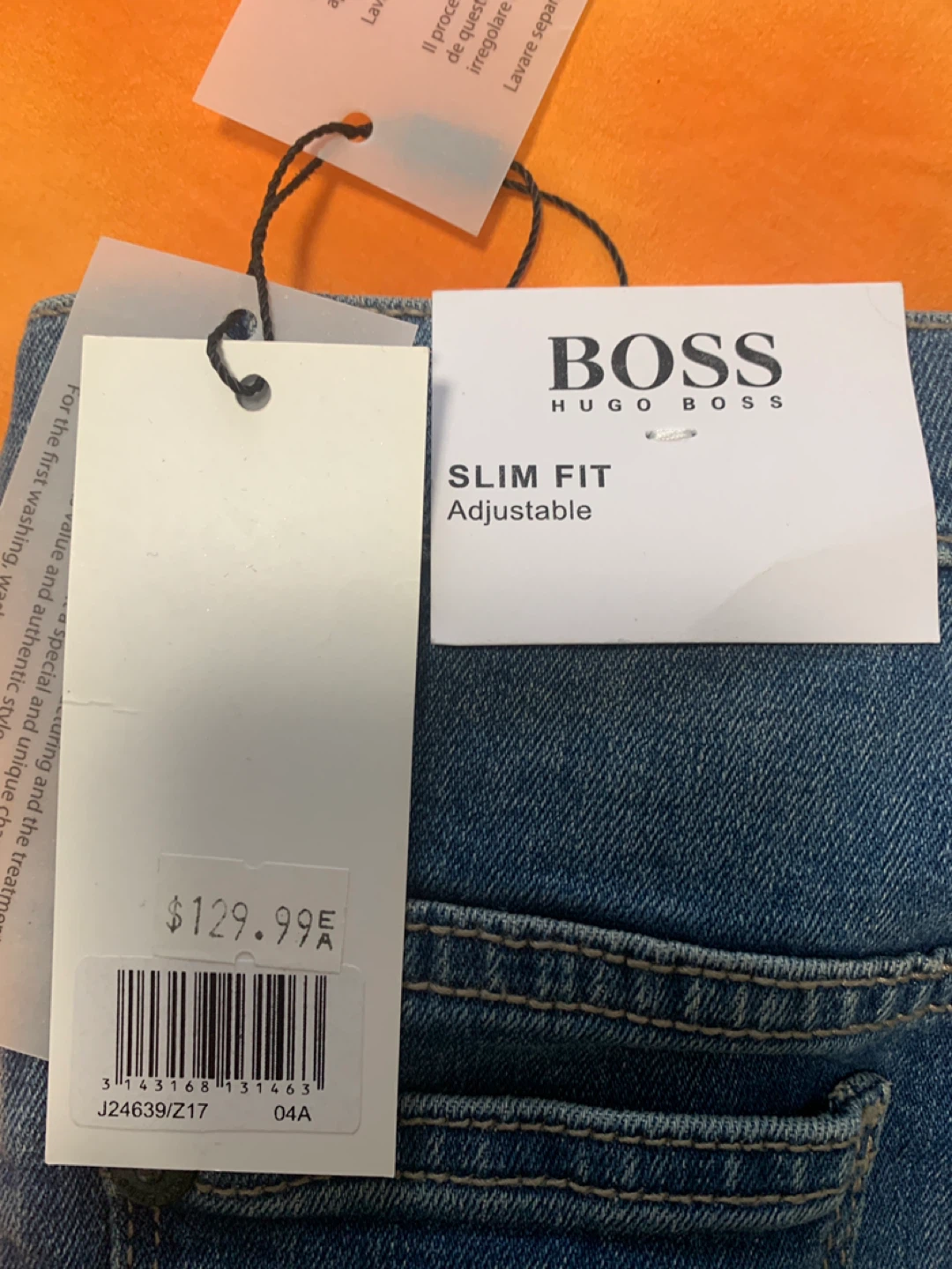 BOSS Hugo Boss 04ASlim Fit Jeans - Blue Denim - photo 3