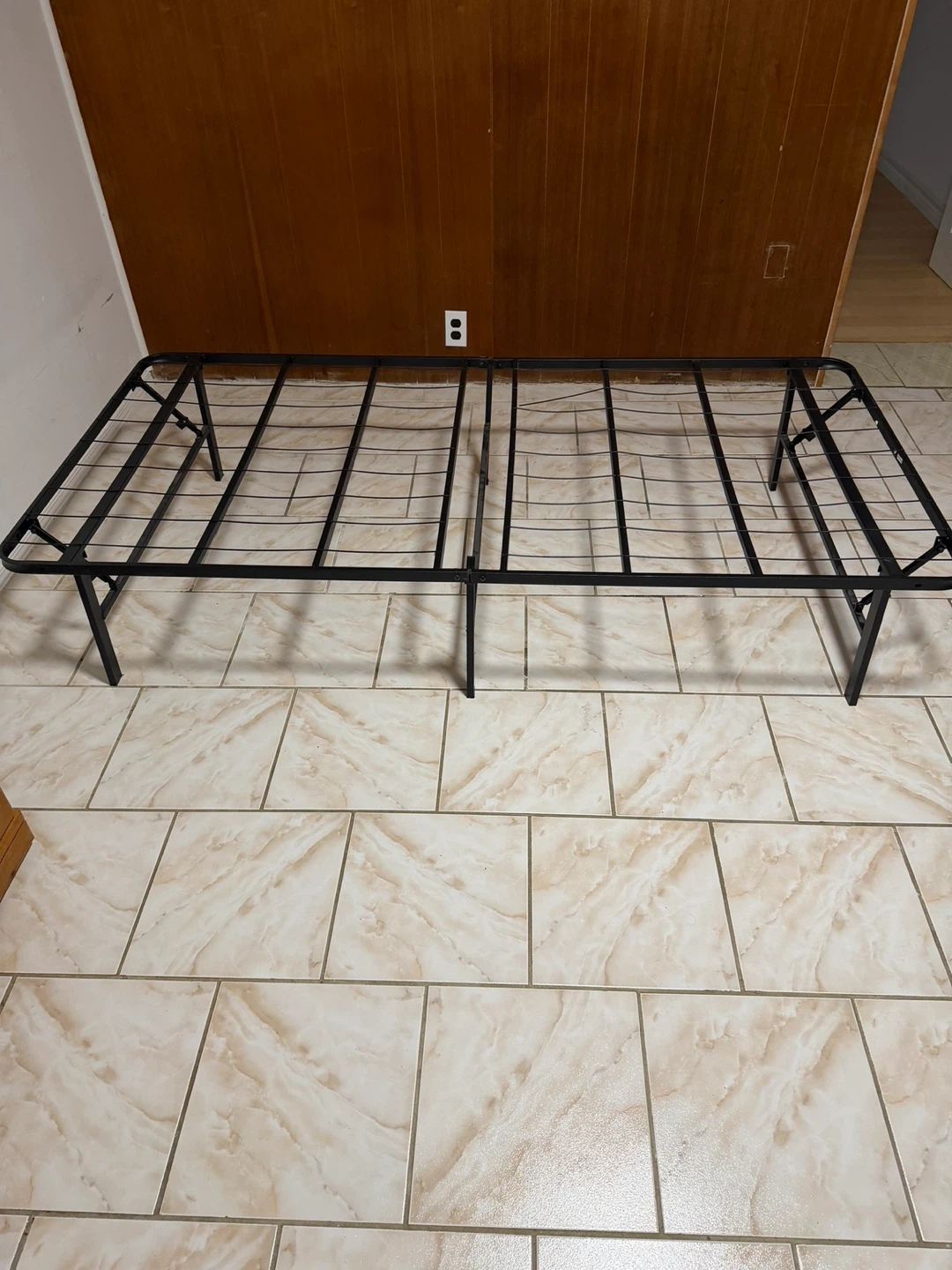 Black Metal Bed Frame - photo 2