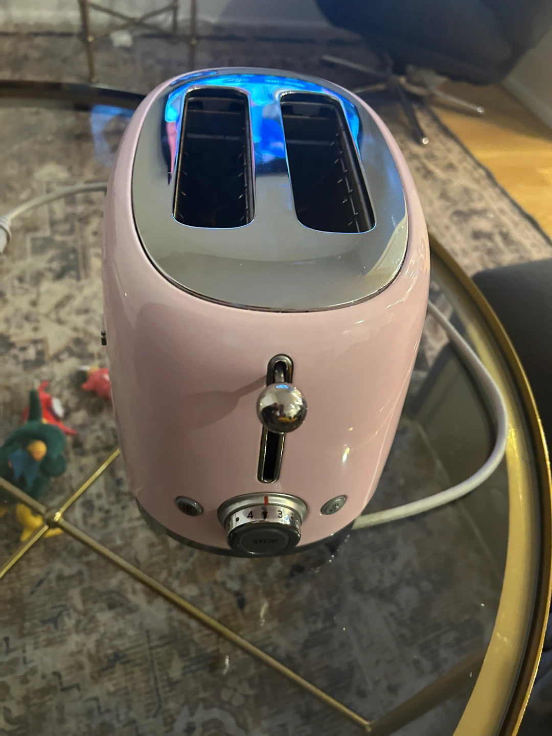 Smeg 2-Slice Toaster - Pastel Pink - photo 2