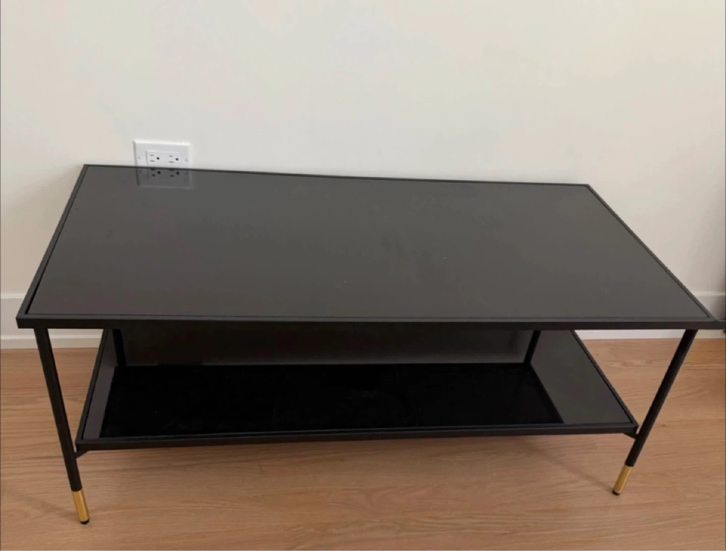 Moving Sale - Black Glass Coffee Table - photo 2