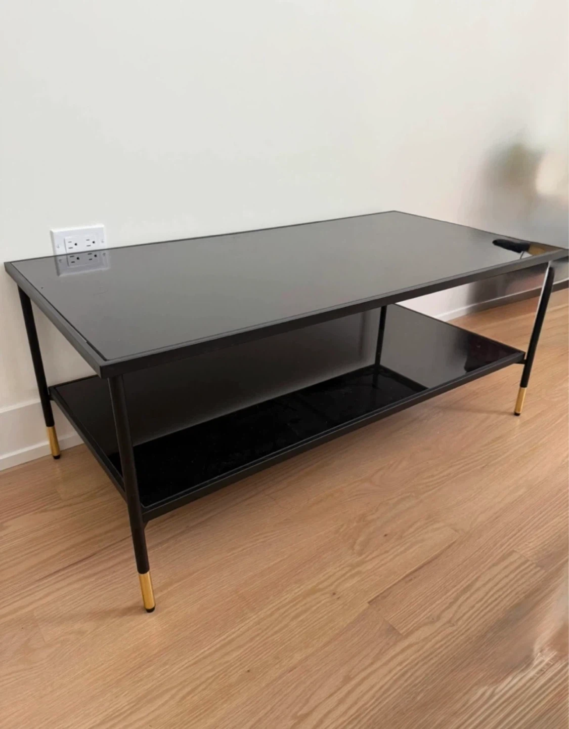 Moving Sale - Black Glass Coffee Table