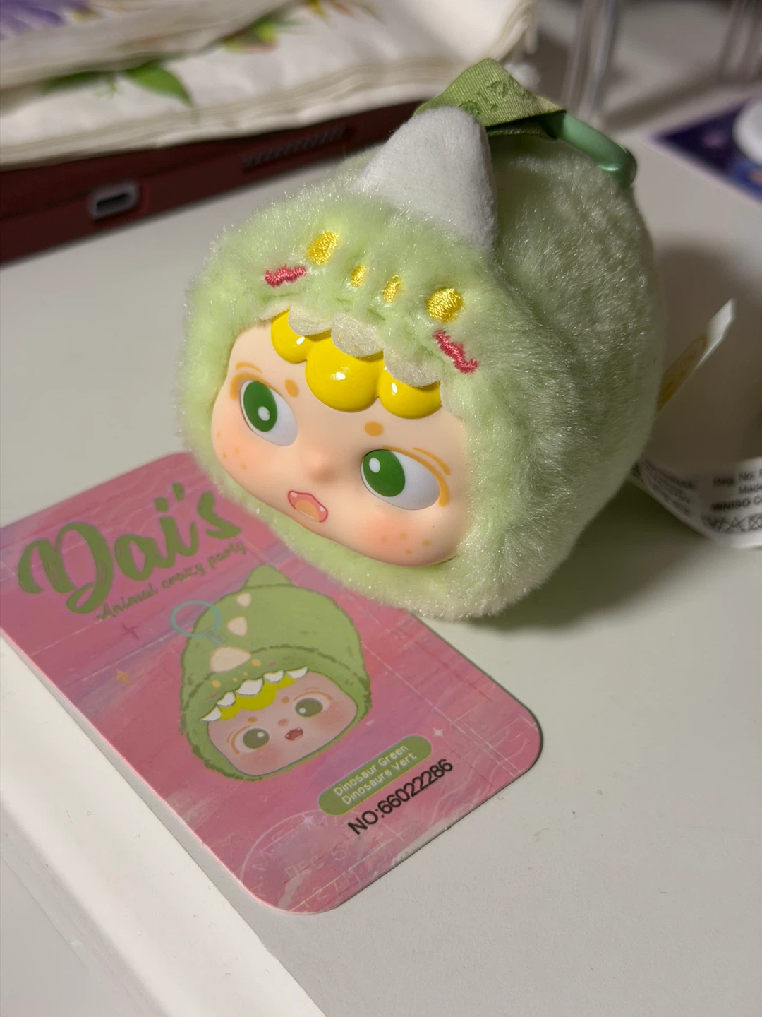 Dai's Animal Crazy Party Plush Keychain - Dinosaur - photo 2