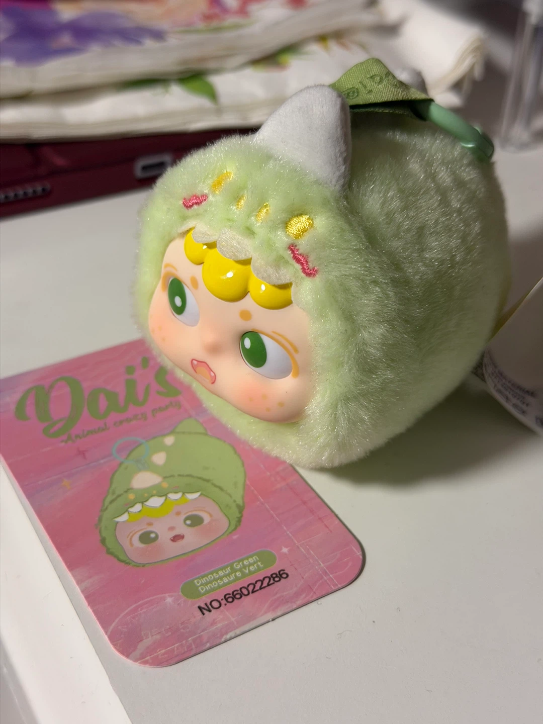 Dai's Animal Crazy Party Plush Keychain - Dinosaur - photo 3