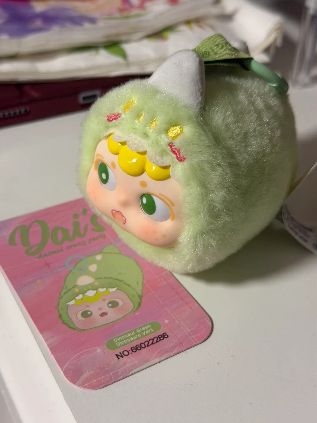 Dai's Animal Crazy Party Plush Keychain - Dinosaur - photo 3