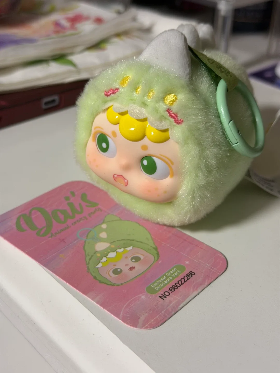Dai's Animal Crazy Party Plush Keychain - Dinosaur - photo 4