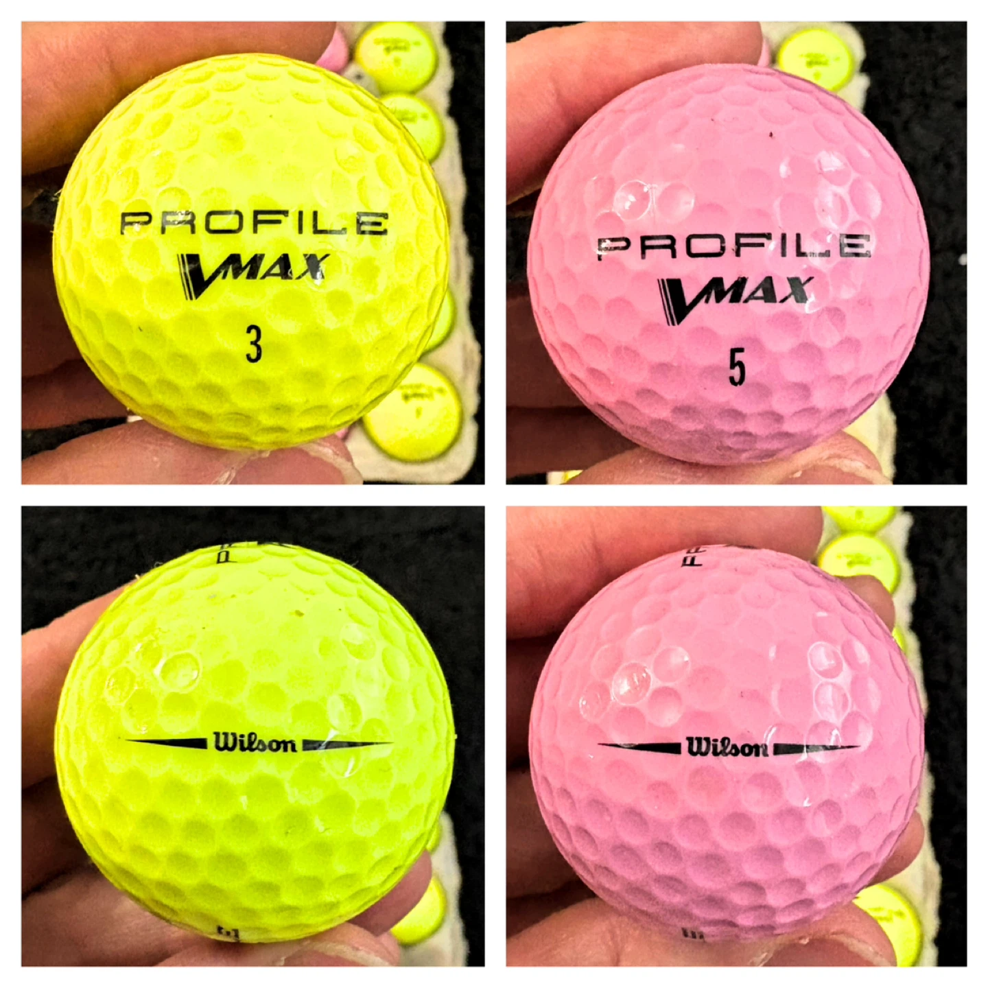 18 Wilson Profile VMax Coloured Golf Balls - photo 3