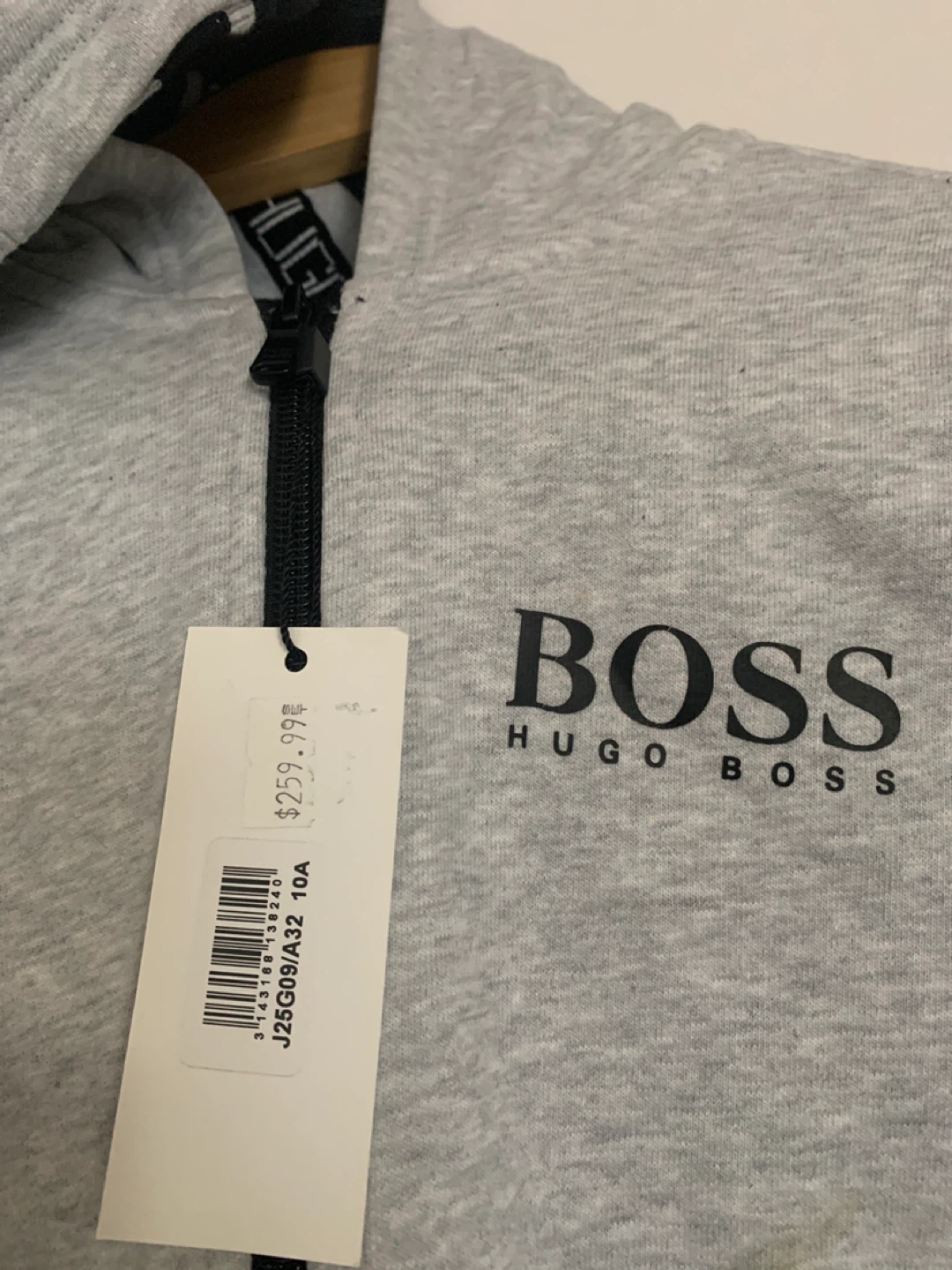 Hugo Boss 10A Kids Grey Zip-Up Hoodie - photo 2
