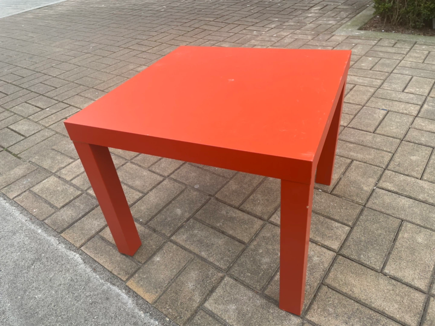 Orange Side Table