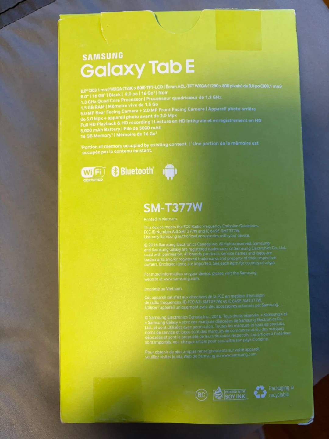 Samsung Galaxy Tab E 8.0" LTE Black Tablet SM-T377W - photo 4
