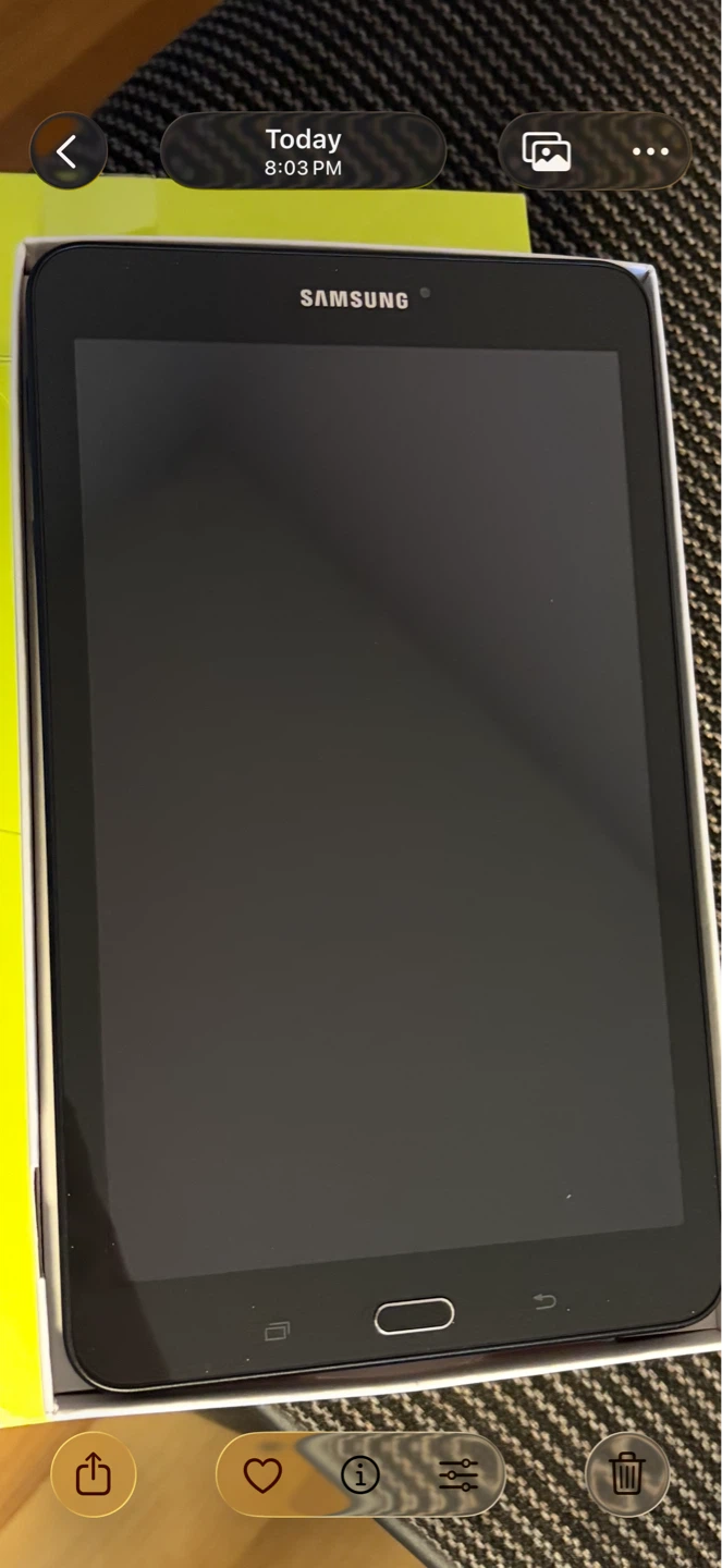 Samsung Galaxy Tab E 8.0" LTE Black Tablet SM-T377W