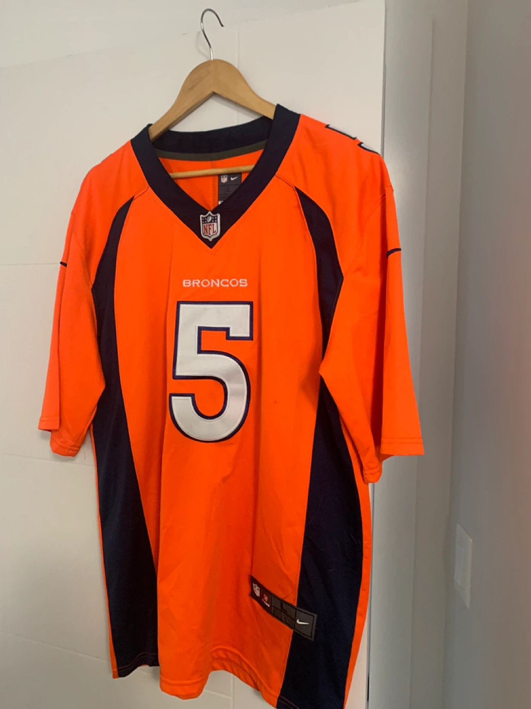 Denver Broncos Joe Flacco #5 NFL Jersey Size L
