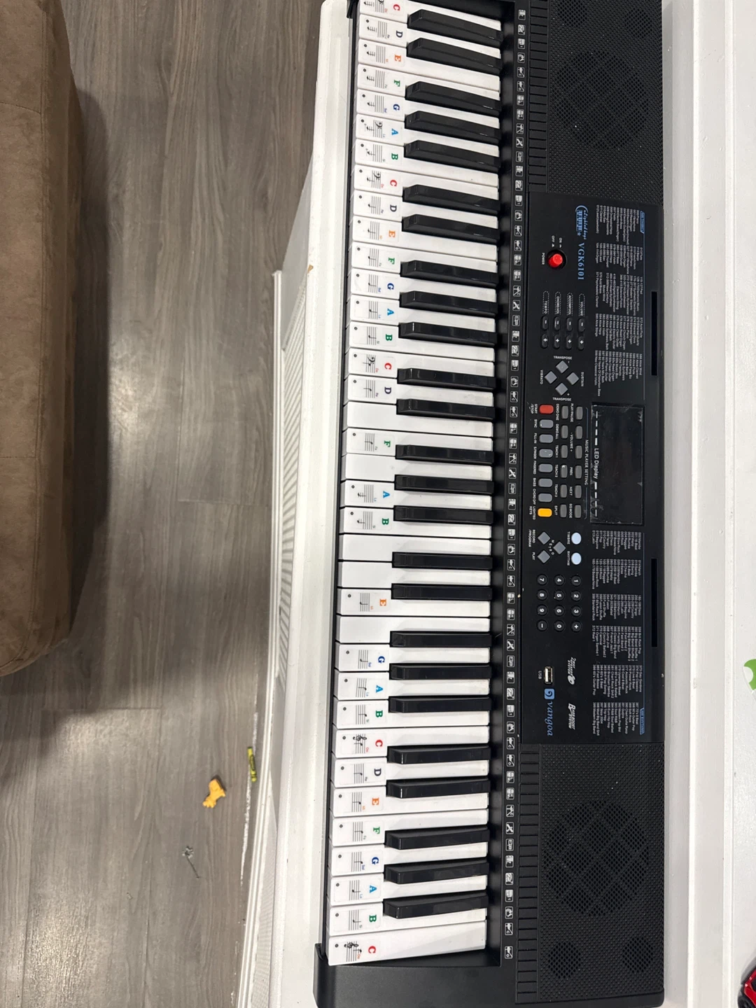 Vangoa VGK6101 61-Key Portable Electronic Keyboard Piano - Black - photo 3