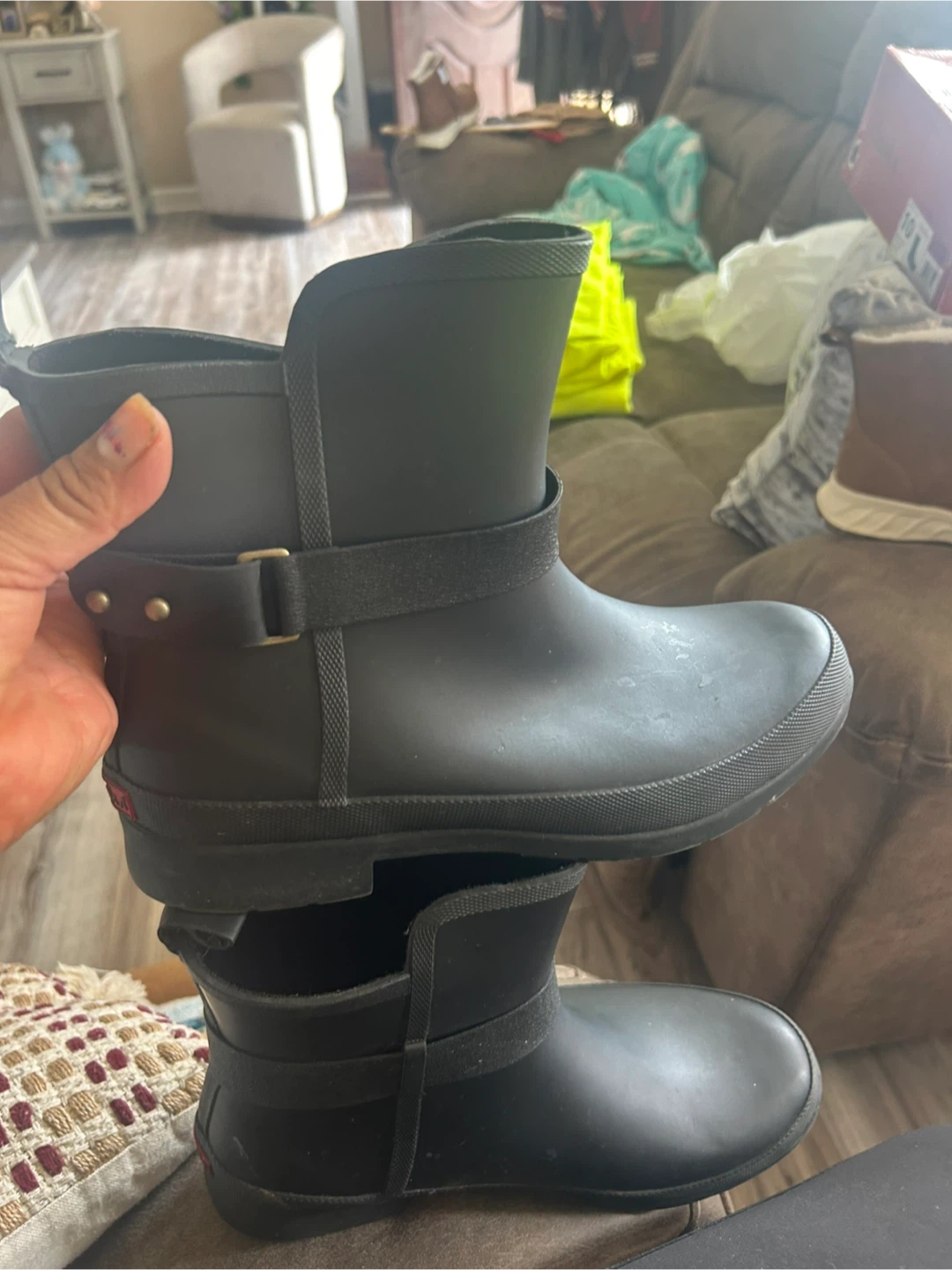 Chooka Women's Black Rubber Rain Boots - photo 2