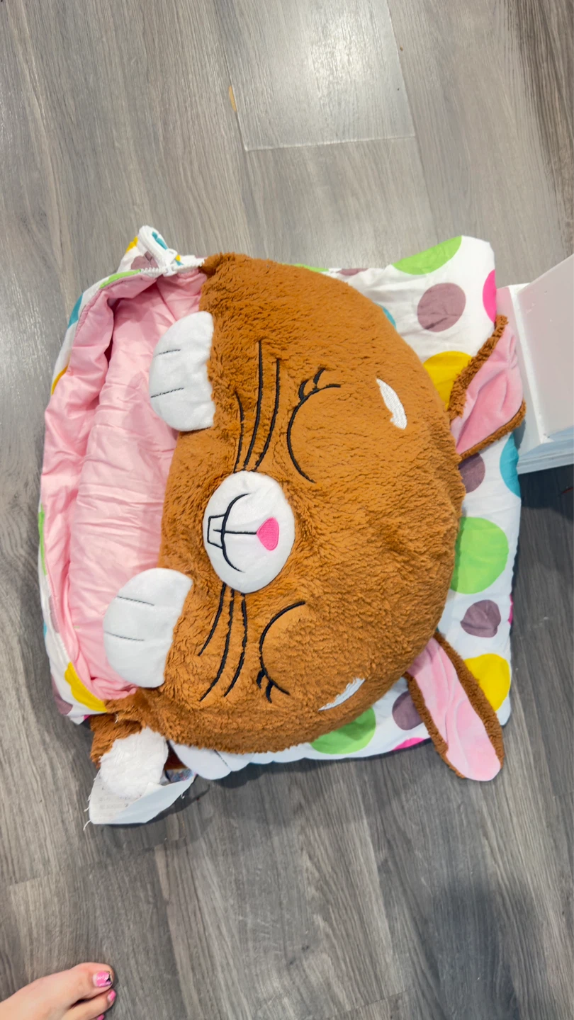 Kids Sleeping Bag with Animal Hood - photo 4