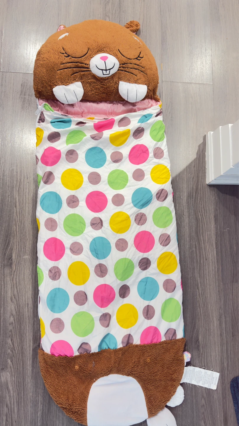 Kids Sleeping Bag with Animal Hood - photo 5