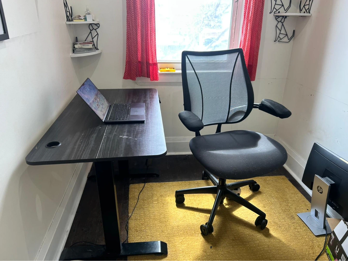 Adjustable Standing Desk with Herman Miller Ergonomic chair