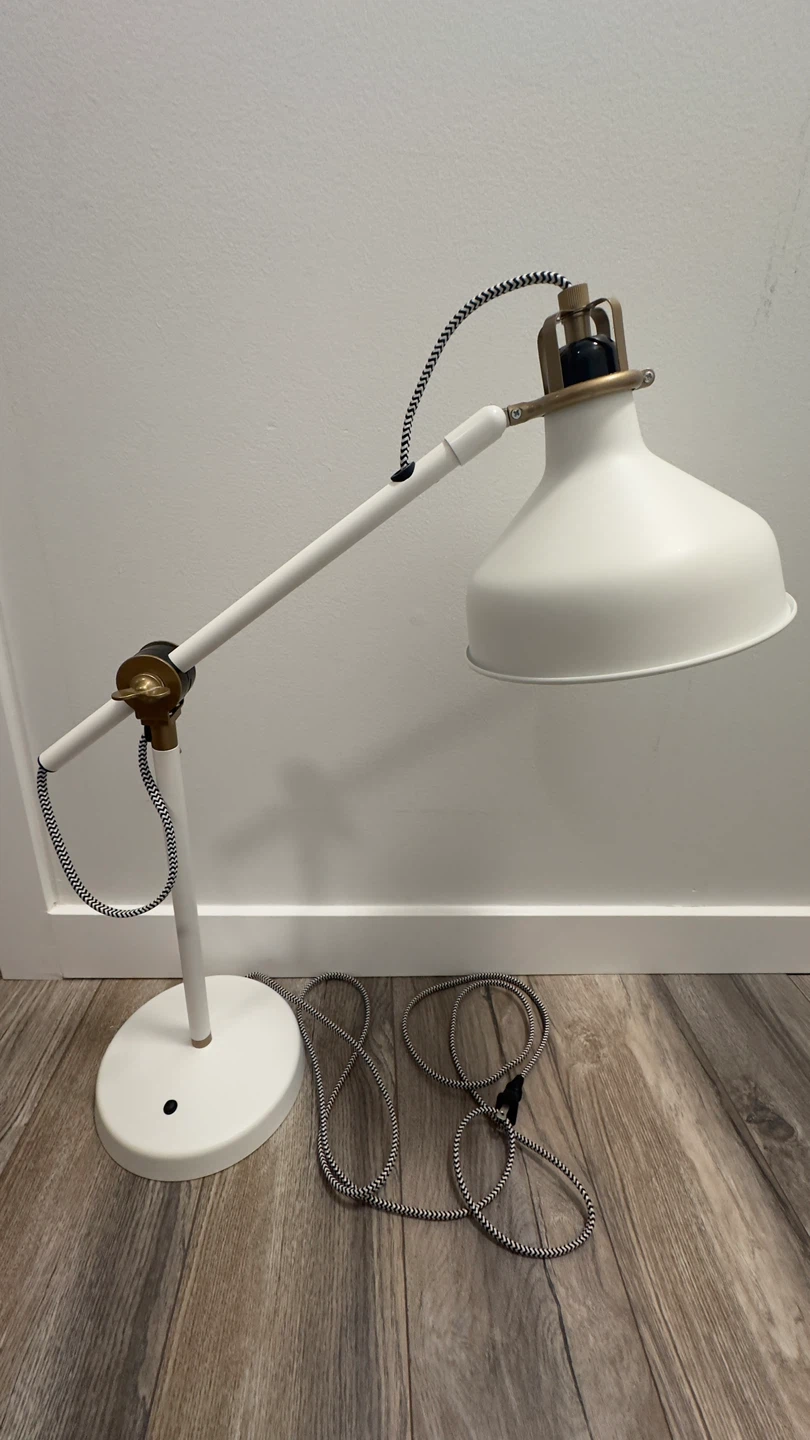 White Adjustable Desk Lamp