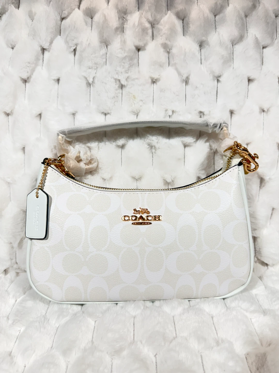 🔥 Coach Teri Shoulder Bag | Black Pebbled Leather | ✨