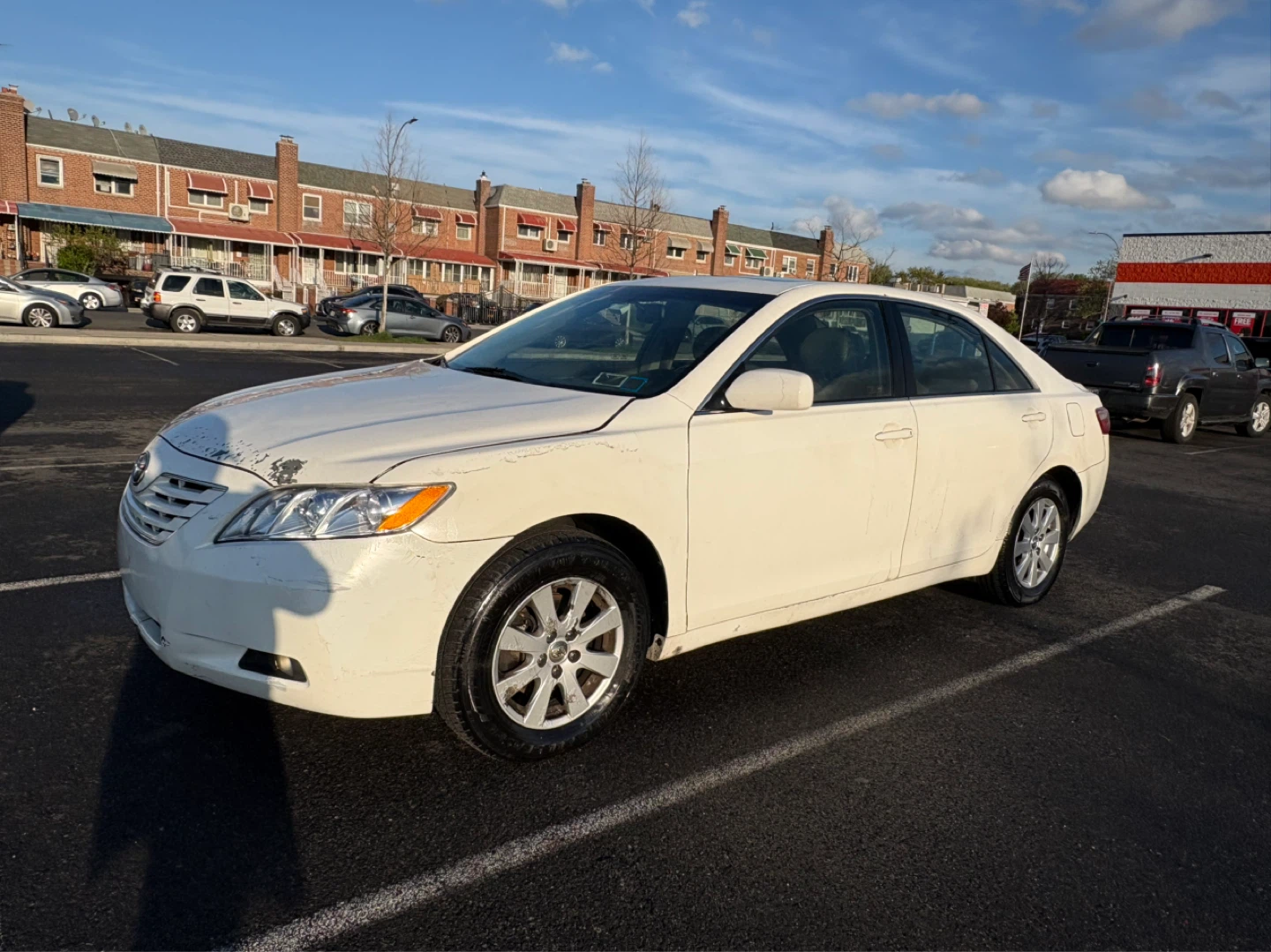 White Toyota Camry 2007 Sedan - photo 2
