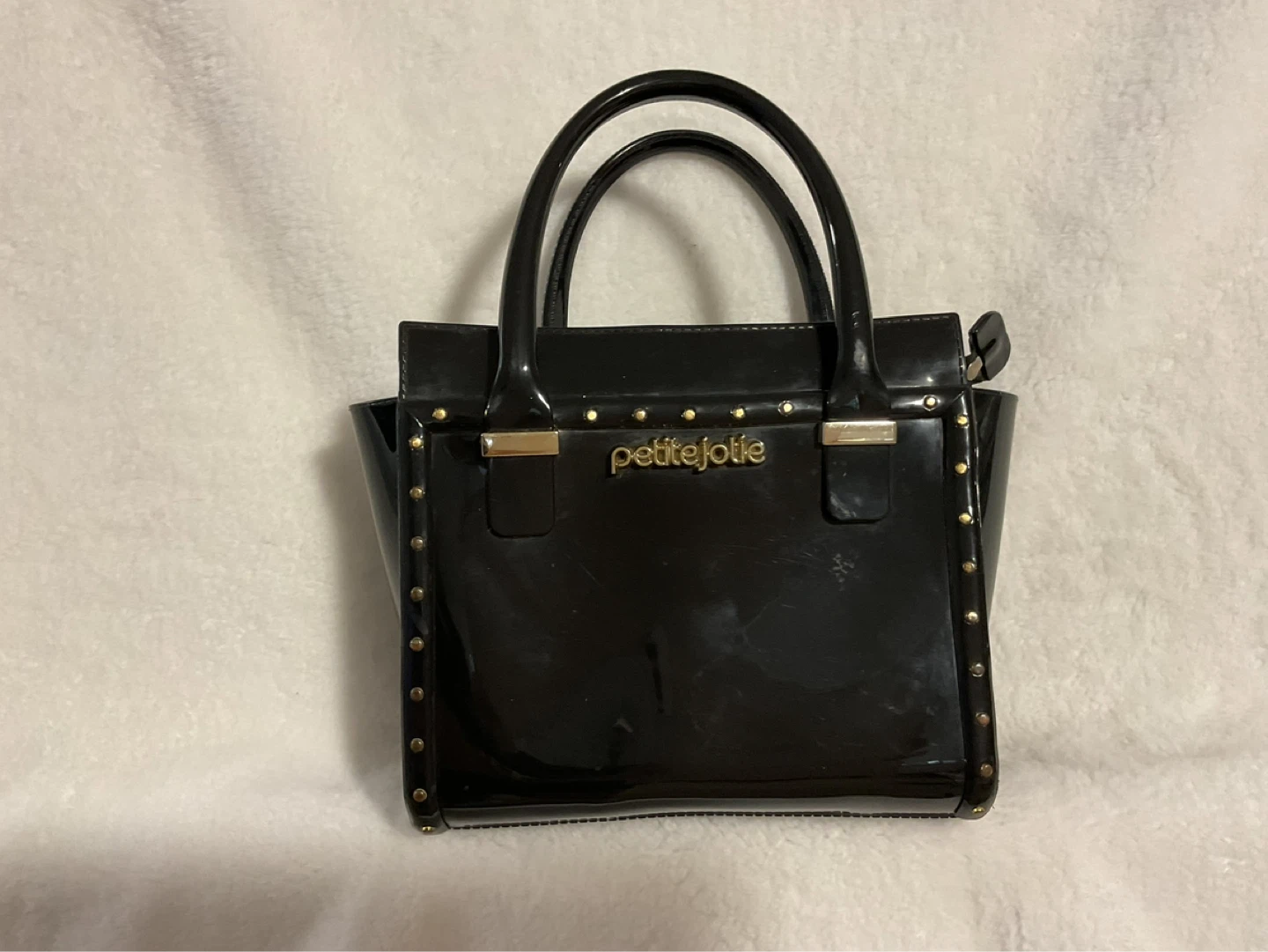 Petite Jolie Black Studded Handbag