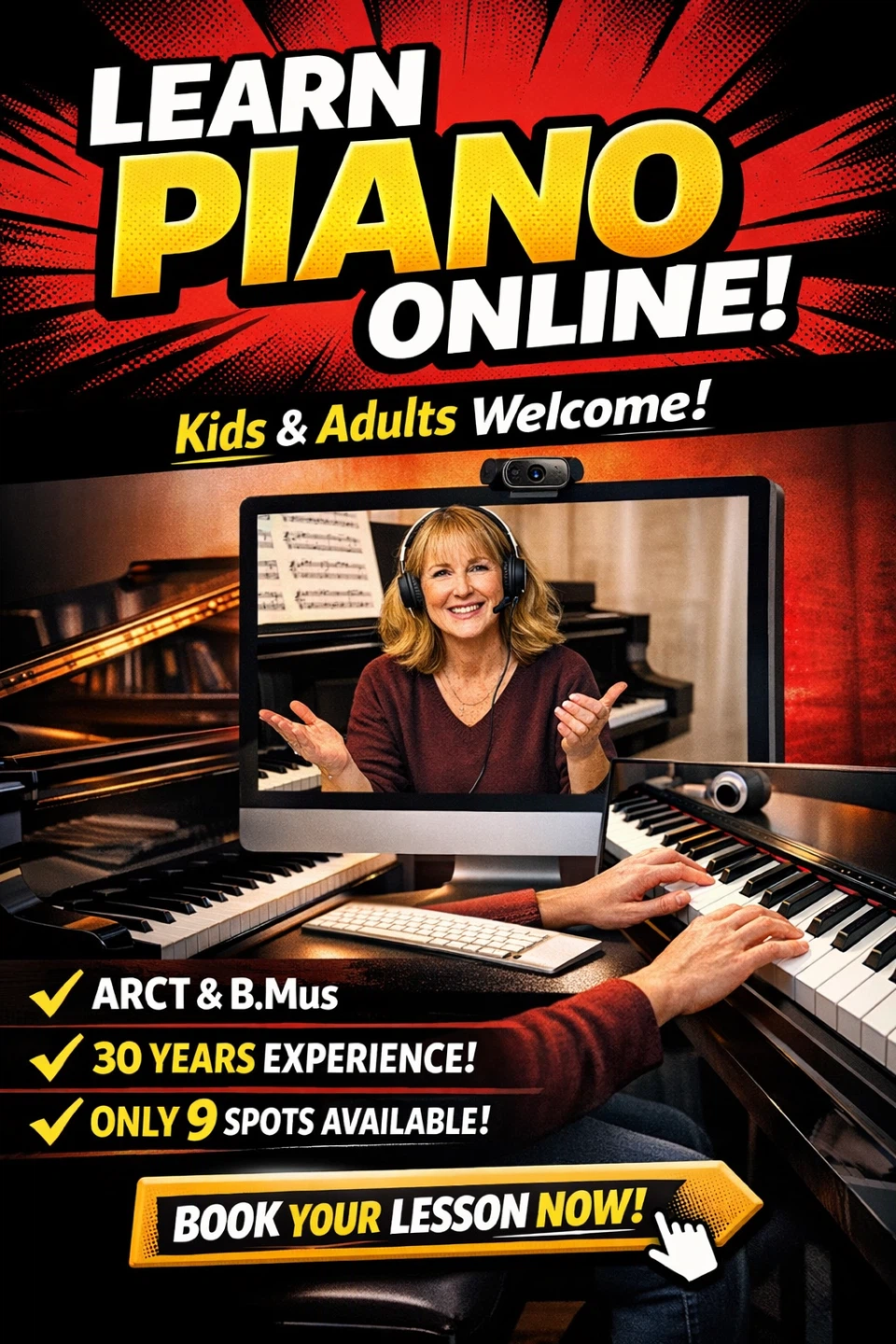Online Piano Lessons for Kids & Adults