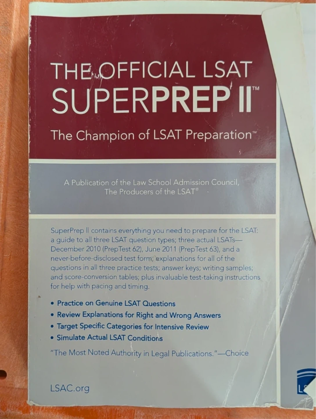 The Official LSAT Superprep II Study Guide