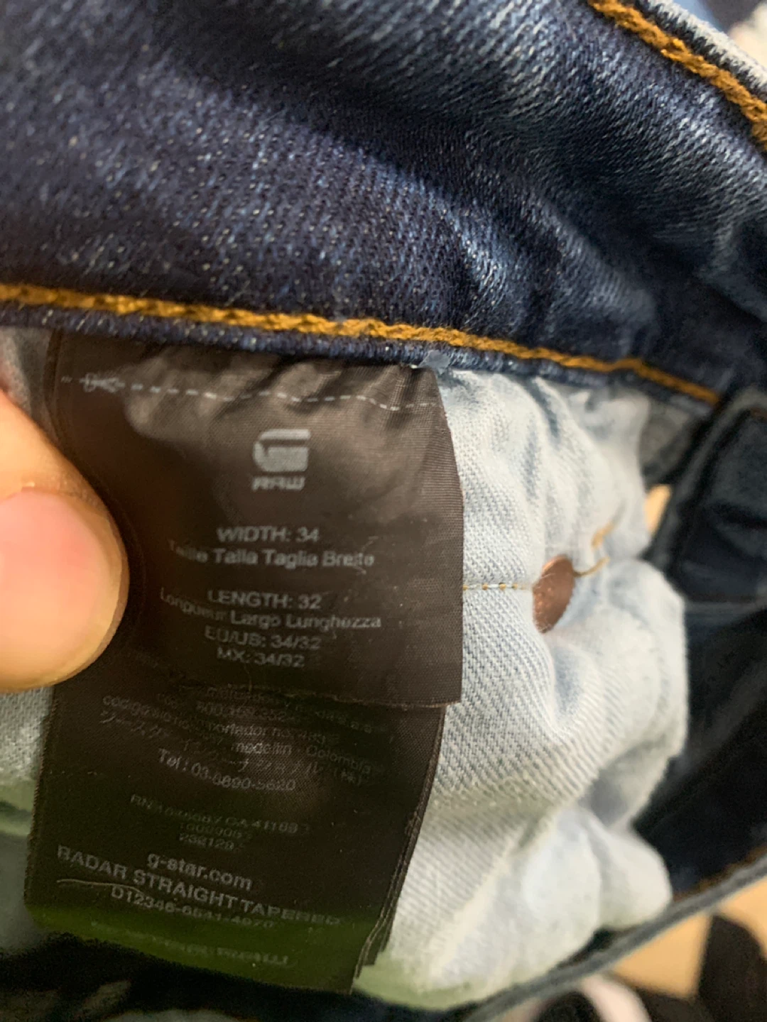 G-Star RAW 34W 32LRadar Straight Tapered Jeans - Men's 34x32 - photo 5