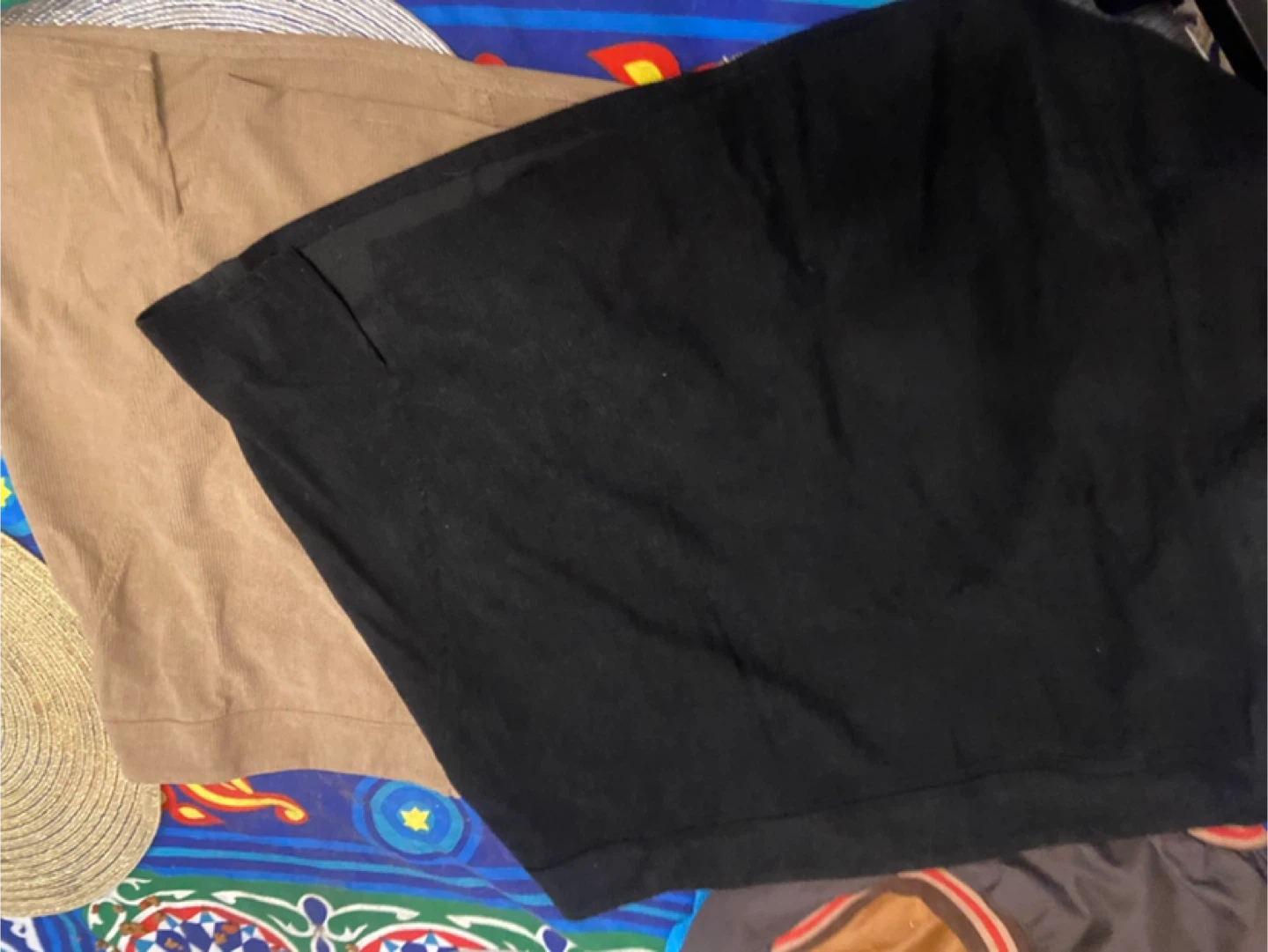 2 Pairs of Skirts - Black and Tan