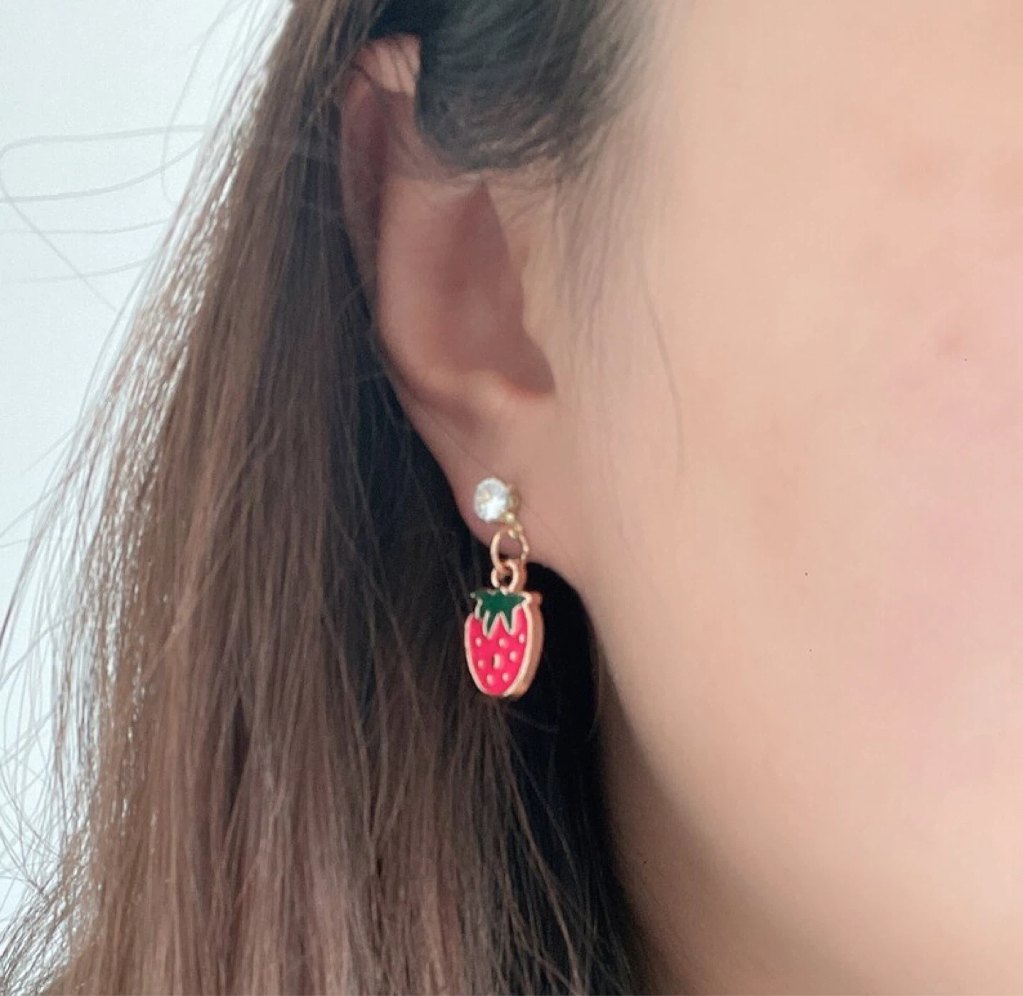 Cute Strawberry Dangle Earrings