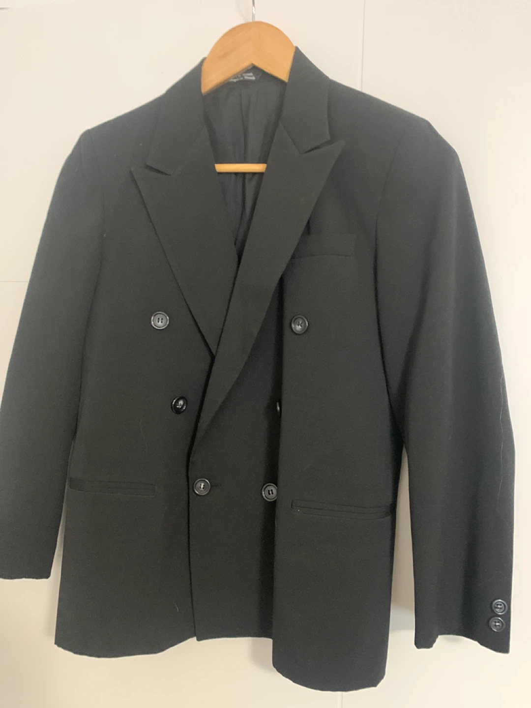 Black Double-Breasted Blazer