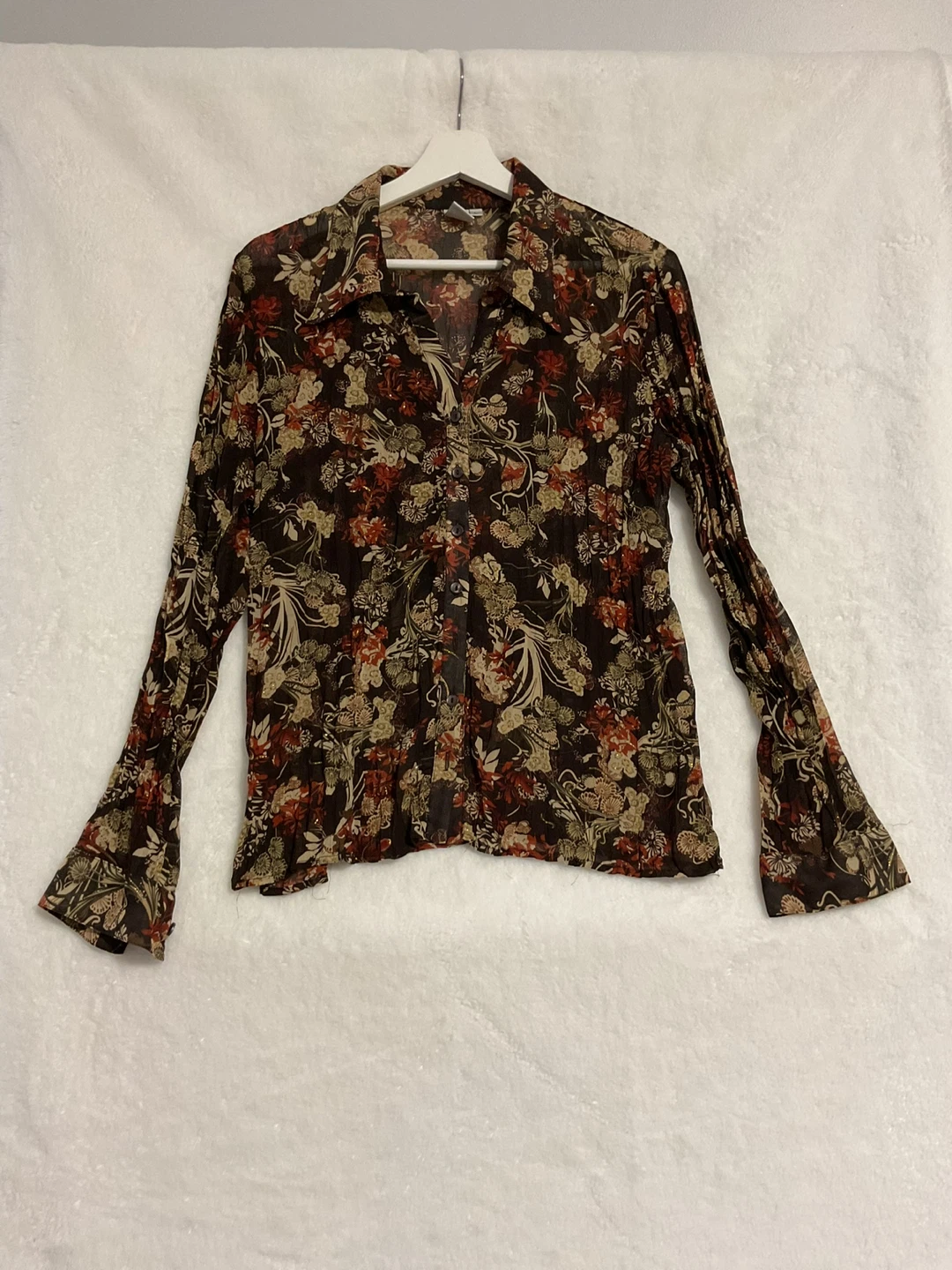 Women's Floral Sheer Blouse - photo 2