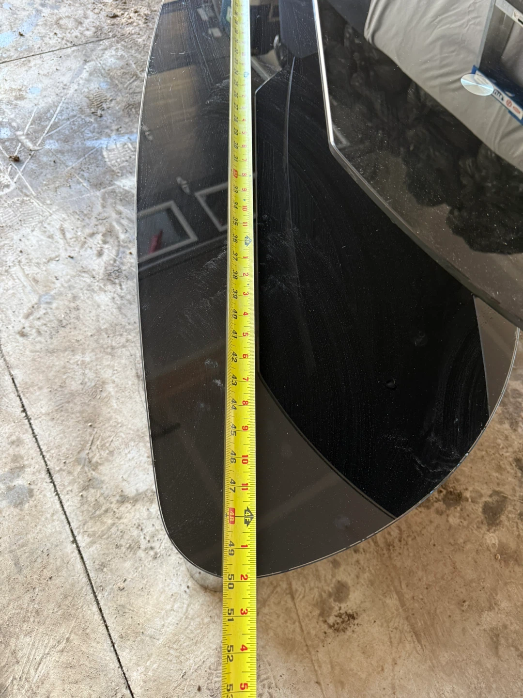 Black Glass TV Stand - photo 5
