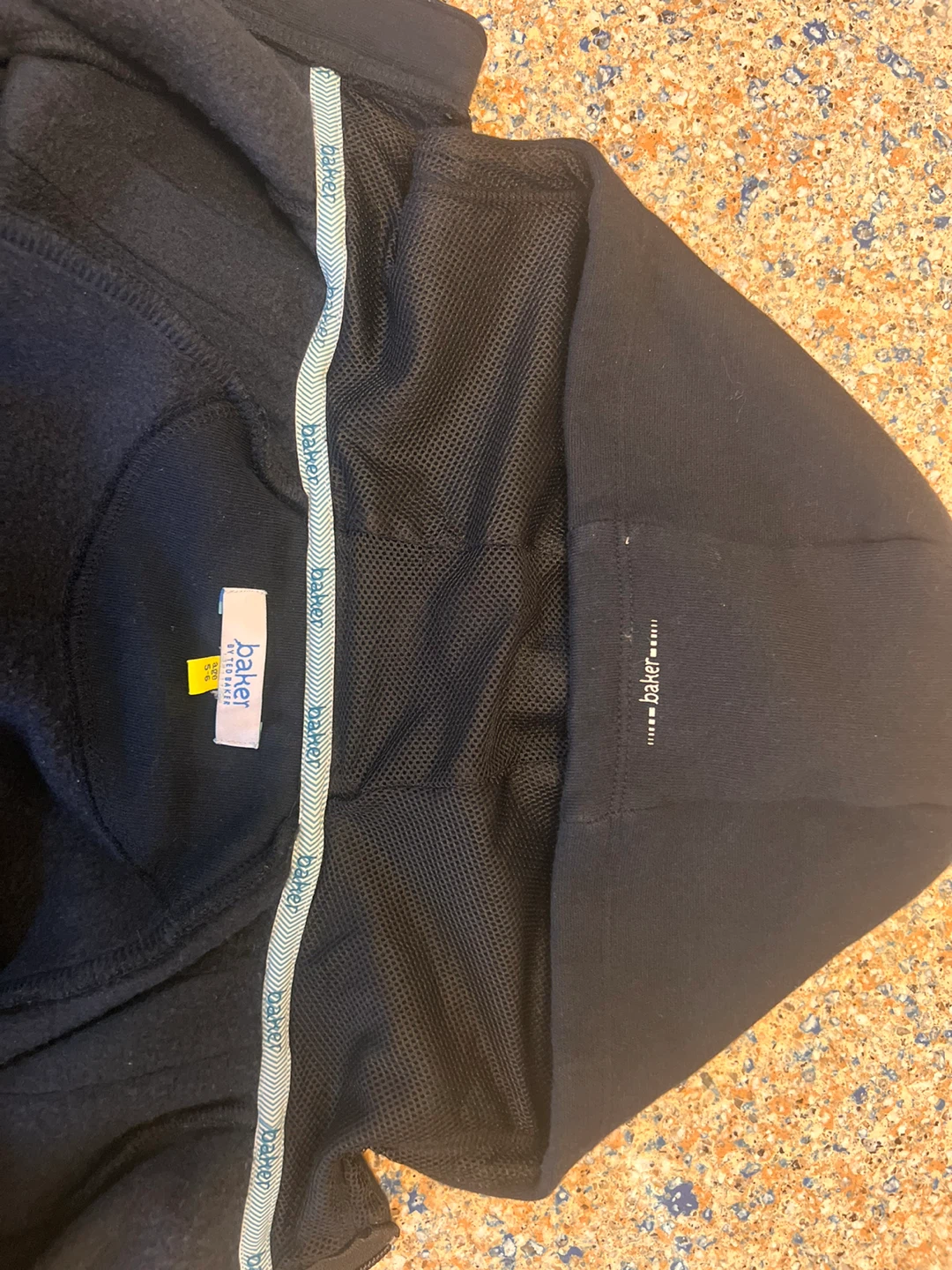 Baker by Ted Baker Navy Zip-Up Hoodie - Size 6 - photo 2