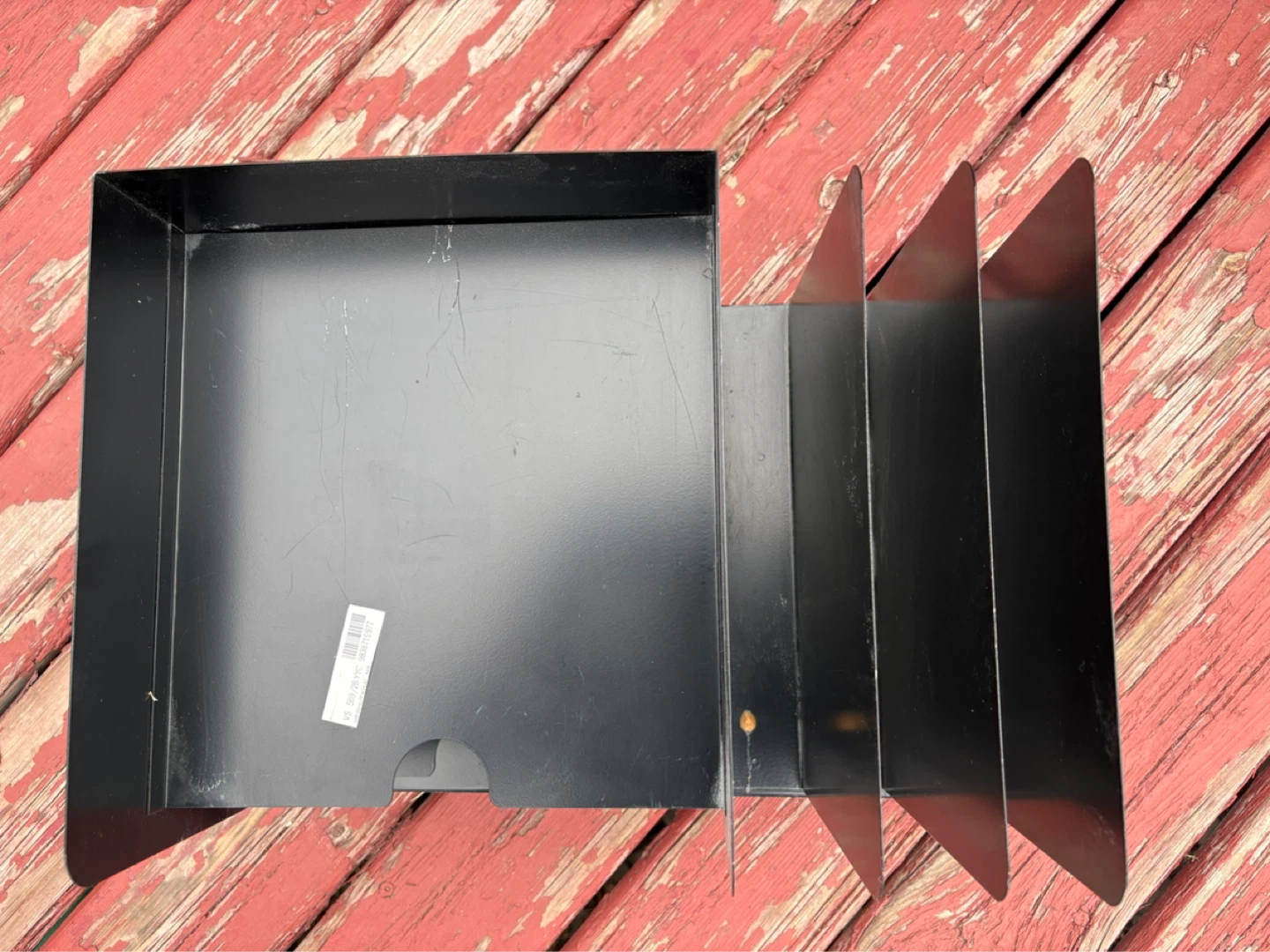 Black Metal Desk Organizer with Trays - photo 2