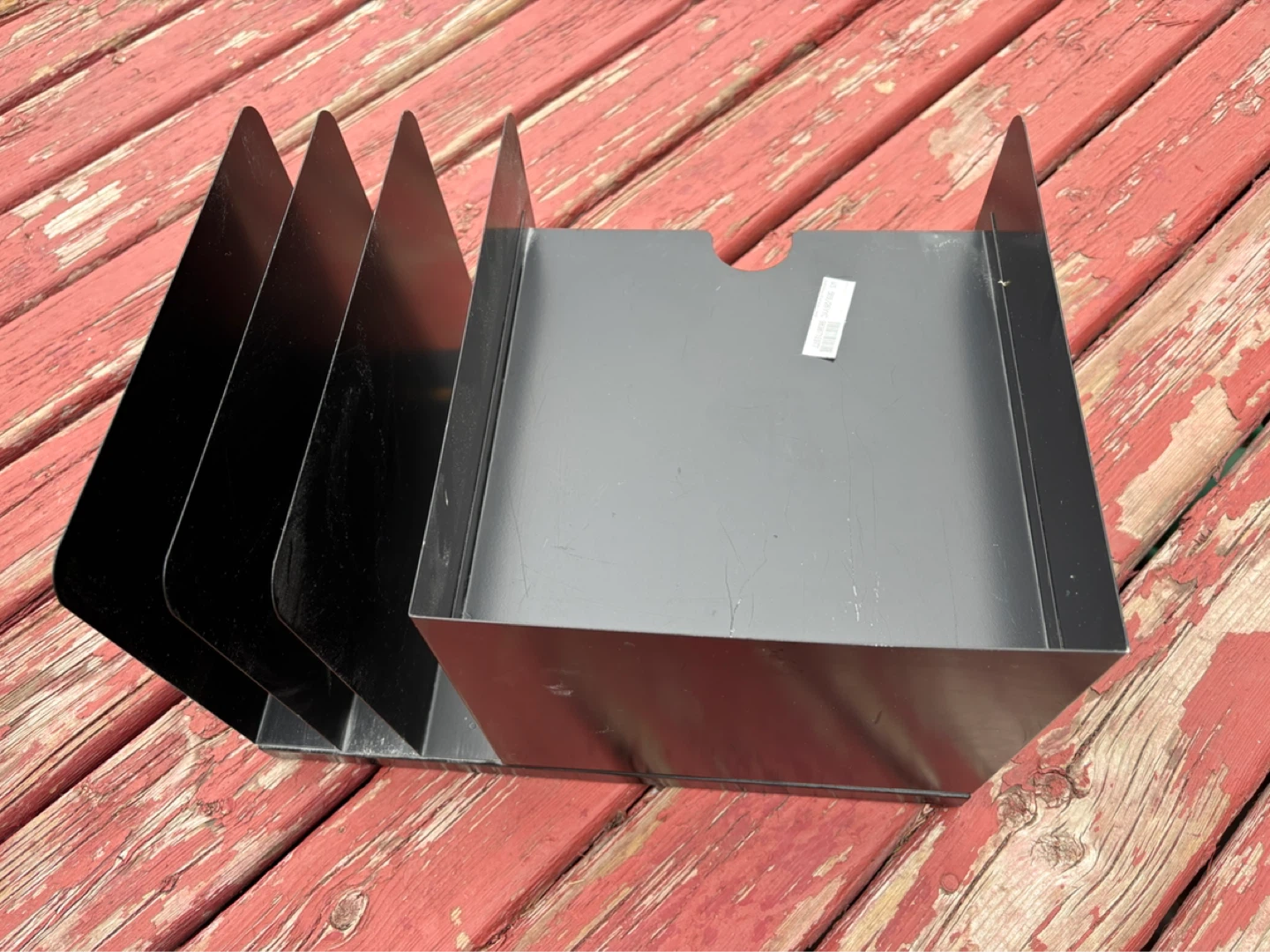 Black Metal Desk Organizer with Trays - photo 3