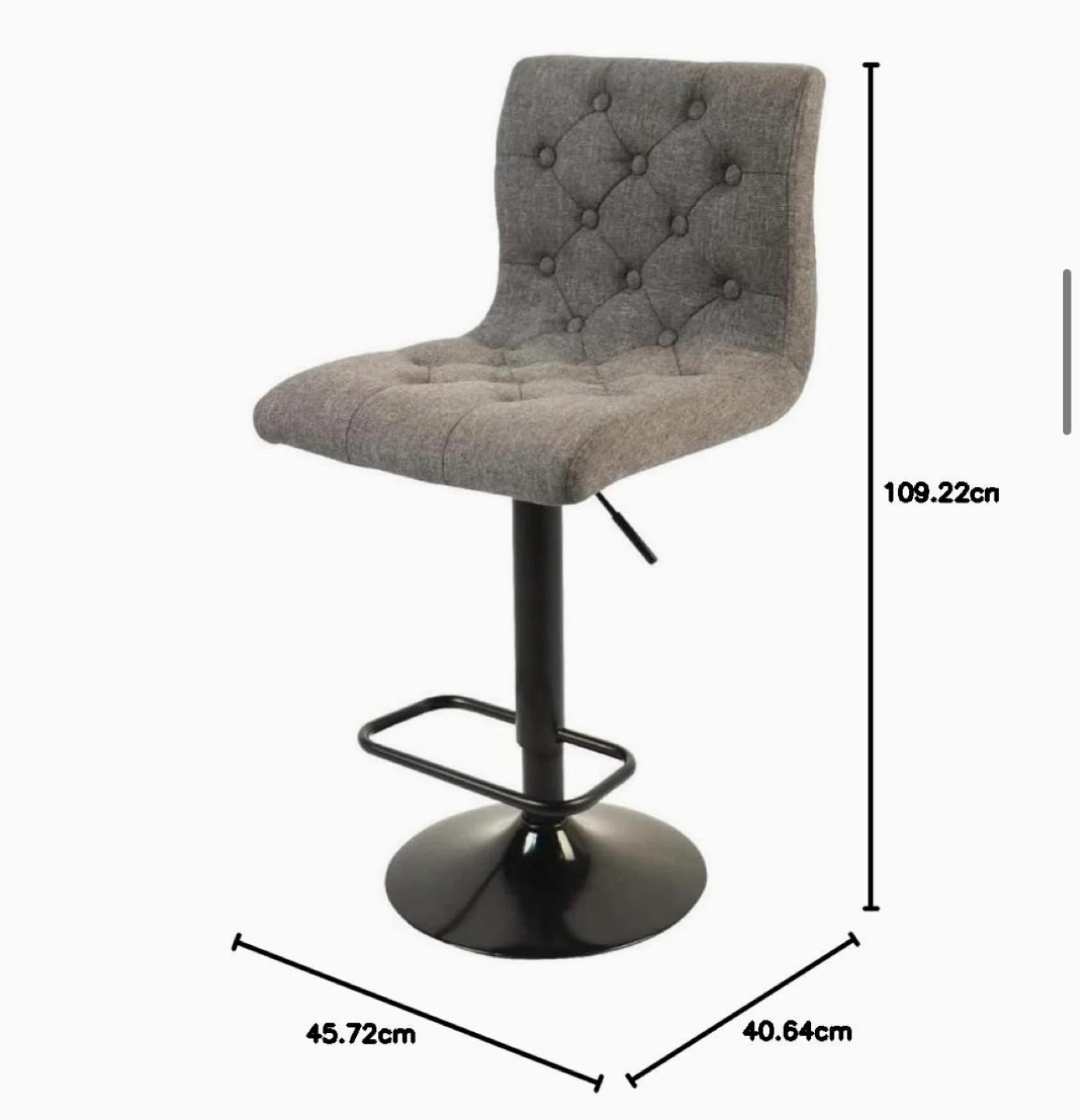 2 Grey Barstools - photo 2