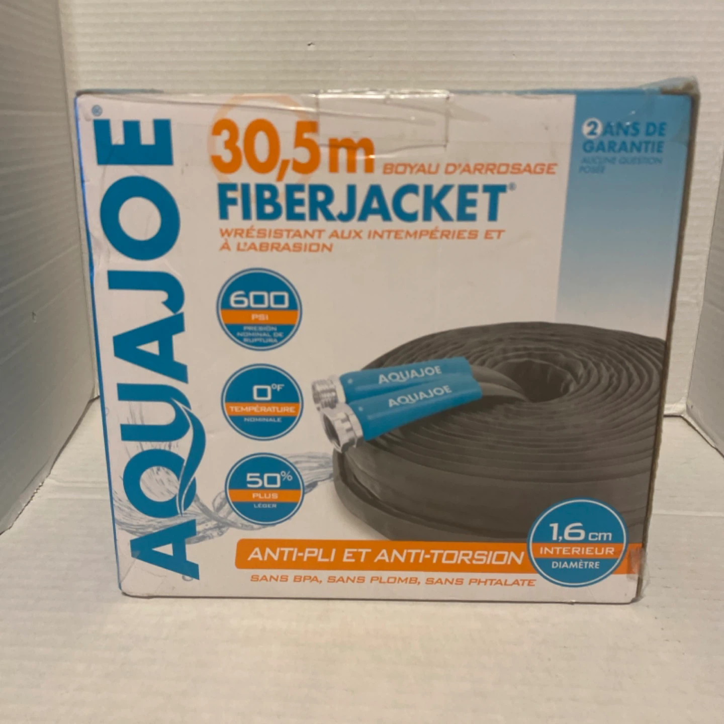 AquaJoe 100 ft FiberJacket Garden Hose