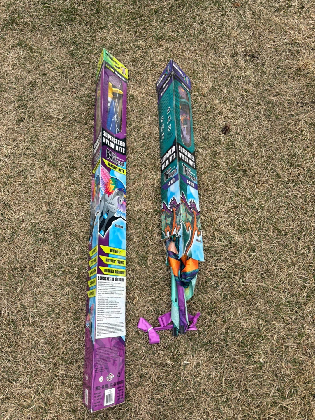 Supersized Nylon Kites - 64" Fantasy & 76" 3-D