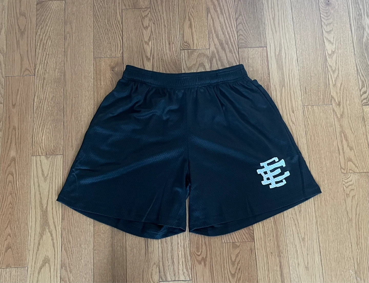 Plain black Eric Emanuel shorts