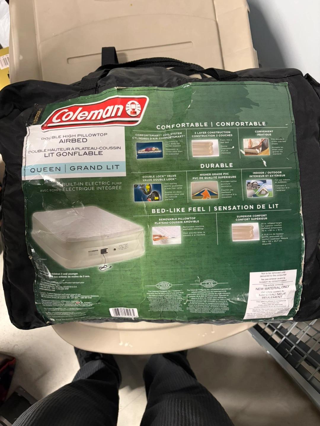 Coleman Queen Airbed with Built-in Pump