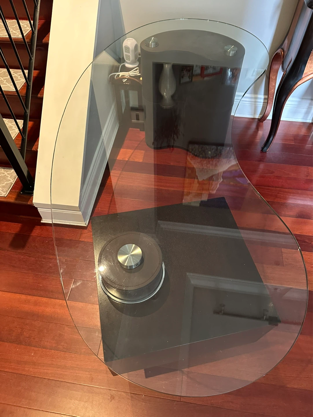 Wavy Glass Desk – Statement Workspace! - photo 5